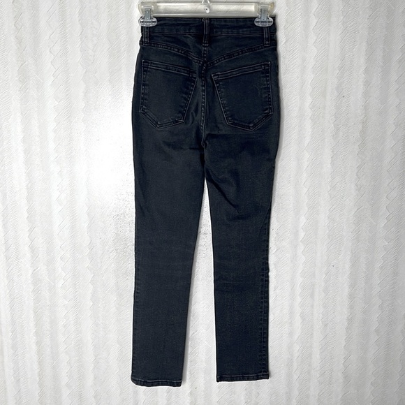 💙 BDG Urban outfitters black Denim girlfriend high rise jeans Size 24 - Picture 8 of 10